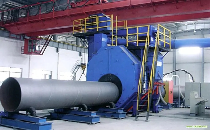 朝阳自动环保钢管内壁喷砂机